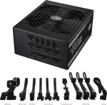 Cooler Master MWE Gold 1050 V2 Black, 80 Plus Gold, Модулно, PCIe Gen 5.1, ATX 3.1 Захранване за компютър