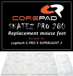 Corepad Skatez PRO 280 Крачета за мишка Logitech G PRO X SUPERLIGHT 2 / G PRO X2 SUPERSTRIKE / G PRO X3 SUPERSTRIKE