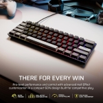Corsair CLIPPER PRO MINI 60 Black 8K Геймърска механична клавиатура с Corsair MGX Hyperdrive CORE Magnetic регулируеми суичове