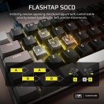 Corsair CLIPPER PRO MINI 60 Black 8K Геймърска механична клавиатура с Corsair MGX Hyperdrive CORE Magnetic регулируеми суичове