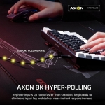 Corsair CLIPPER PRO MINI 60 Black 8K Геймърска механична клавиатура с Corsair MGX Hyperdrive CORE Magnetic регулируеми суичове