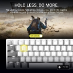 Corsair CLIPPER PRO MINI 60 Black 8K Геймърска механична клавиатура с Corsair MGX Hyperdrive CORE Magnetic регулируеми суичове