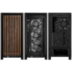 Corsair FRAME 4000D WOOD RS Black/Walnut Компютърна кутия