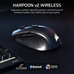 Corsair HARPOON v2 WIRELESS Black Безжична геймърска мишка