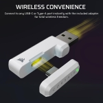 Corsair HS35 v3 Wireless White Геймърски безжични слушалки с микрофон