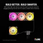 Corsair iCUE LINK LX120 RGB 120mm Black Комплект вентилатори (3 броя)