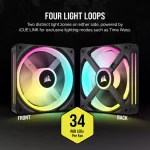 Corsair iCUE LINK QX120 120mm RGB Комплект вентилатори (3 броя)