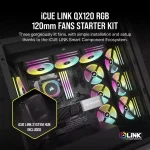 Corsair iCUE LINK QX120 120mm RGB Комплект вентилатори (3 броя)