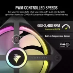 Corsair iCUE LINK QX120 Expansion Kit 120mm RGB Black Вентилатор