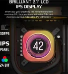 Corsair iCUE LINK TITAN 360 RX LCD RGB Black AIO Воден охладител за процесор