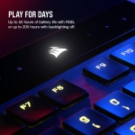 Corsair K100 AIR RGB Ultra-Thin Нископрофилна безжична механична клавиатура с Cherry MX Ultra Low Profile Tactile суичове