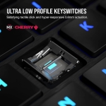 Corsair K100 AIR RGB Ultra-Thin Нископрофилна безжична механична клавиатура с Cherry MX Ultra Low Profile Tactile суичове
