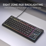 Corsair K55 CORE TKL RGB Геймърска мембранна клавиатура
