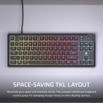 Corsair K55 CORE TKL RGB Геймърска мембранна клавиатура