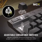 Corsair K70 MAX RGB Геймръска механична клавиатура с MGX Hyperdrive магнитни суичове