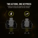 Corsair K70 MAX RGB Геймръска механична клавиатура с MGX Hyperdrive магнитни суичове