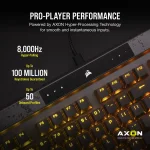 Corsair K70 MAX RGB Геймръска механична клавиатура с MGX Hyperdrive магнитни суичове