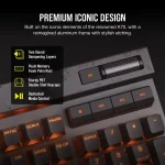 Corsair K70 MAX RGB Геймръска механична клавиатура с MGX Hyperdrive магнитни суичове