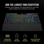 Corsair K70 PRO RGB Геймръска механична клавиатура с Cherry MX Red суичове