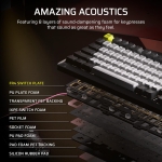 Corsair MAKR PRO 75 Hall Effect DIY 8K Carbon Gray Геймръска механична клавиатура с Corsair MGX Hyperdrive магнитни суичове