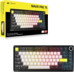 Corsair MAKR PRO 75 Hall Effect DIY 8K Carbon Gray Геймръска механична клавиатура с Corsair MGX Hyperdrive магнитни суичове