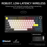 Corsair MAKR PRO 75 Hall Effect DIY 8K Carbon Gray Геймръска механична клавиатура с Corsair MGX Hyperdrive магнитни суичове
