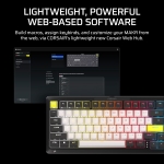 Corsair MAKR PRO 75 Hall Effect DIY 8K Carbon Gray Геймръска механична клавиатура с Corsair MGX Hyperdrive магнитни суичове