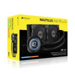 Corsair NAUTILUS 240 RS LCD 240mm Black AIO Воден охладител за процесор