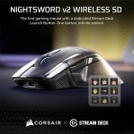 Corsair NIGHTSWORD v2 WIRELESS SD Stream Deck Black 8K Безжична геймърска мишка