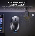 Corsair NIGHTSWORD v2 WIRELESS SD Stream Deck Black 8K Безжична геймърска мишка