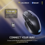 Corsair NIGHTSWORD v2 WIRELESS SD Stream Deck Black 8K Безжична геймърска мишка
