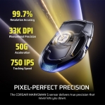 Corsair NIGHTSWORD v2 WIRELESS SD Stream Deck Black 8K Безжична геймърска мишка