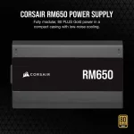 Corsair RM650, 80 Plus Gold, Fully Modular Захранване за компютър