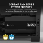 Corsair RM750x, 750W, Cybenetics Gold, Fully Modular Захранване за компютър