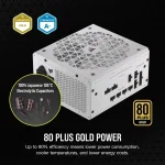 Corsair RM750x Shift White Series, 750W, 80 Plus Gold, Fully Modular Захранване за компютър