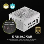 Corsair RM850x SHIFT White, 850W, 80 Plus Gold, Fully Modular Захранване за компютър