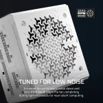Corsair RMe Series RM1000e ThermalProtect White 1000W, Cybenetics Platinum, Модулно, PCIe 5.1, ATX 3.1 Захранване за компютър
