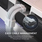 Corsair RMe Series RM1000e ThermalProtect White 1000W, Cybenetics Platinum, Модулно, PCIe 5.1, ATX 3.1 Захранване за компютър