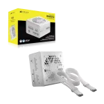 Corsair RMe Series RM1000e ThermalProtect White 1000W, Cybenetics Platinum, Модулно, PCIe 5.1, ATX 3.1 Захранване за компютър