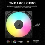 Corsair RS120-R 120mm ARGB White Reverse Комплект вентилатори (3 броя)