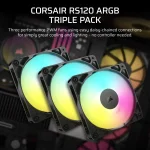 Corsair RS120-R 120mm ARGB White Reverse Комплект вентилатори (3 броя)