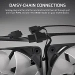 Corsair RS120-R 120mm ARGB White Reverse Комплект вентилатори (3 броя)