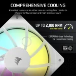 Corsair RS120-R 120mm ARGB White Reverse Комплект вентилатори (3 броя)