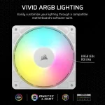 Corsair RS120-R 120mm ARGB White Reverse Комплект вентилатори (3 броя)