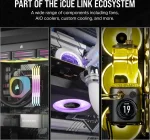 Corsair iCUE LINK RX120 RGB 120mm Black Комплект вентилатори (3 броя)