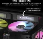 Corsair iCUE LINK RX120 RGB 120mm Black Комплект вентилатори (3 броя)