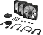 Corsair iCUE LINK RX120 RGB 120mm Black Комплект вентилатори (3 броя)
