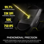 Corsair Sabre v2 Pro Ultralight 8K Magnesium Black Безжична геймърска мишка