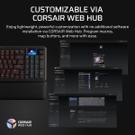 Corsair VANGUARD 96 Black Геймърска механична клавиатура с Corsair MLX Plasma суичове