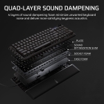 Corsair VANGUARD 96 Black Геймърска механична клавиатура с Corsair MLX Plasma суичове